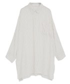 【グリーンパークス/Green Parks】のI ターンバック長袖レーヨンチュニック Stripe|ID: prp329100004625827 ipo3291000000033237282