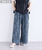 【グリーンパークス/Green Parks】の柄イージーパンツⅣ(ワイド) Grayish Blue|ID: prp329100004625828 ipo3291000000034282990