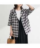 【グリーンパークス/Green Parks】のチェック5分袖ジャケット Black|ID: prp329100004625833 ipo3291000000033716570