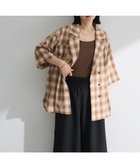 【グリーンパークス/Green Parks】のチェック5分袖ジャケット Beige|ID: prp329100004625833 ipo3291000000033716571