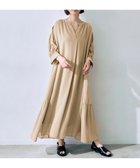 【自由区/JIYU-KU】の【洗える】ソフトシルクビエラ ワンピース ベージュ|ID:prp329100004625835
