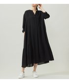 【自由区/JIYU-KU】の【洗える】ソフトシルクビエラ ワンピース ネイビー|ID:prp329100004625835