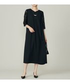 【自由区/JIYU-KU】の【洗える】フラワーレースダブルクロス ワンピース ブラック|ID: prp329100004625839 ipo3291000000033237403