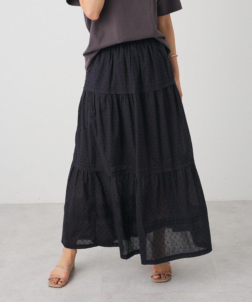 【クラフトスタンダードブティック/CRAFT STANDARD BOUTIQUE】のインド綿ドット刺繍スカート インテリア・キッズ・メンズ・レディースファッション・服の通販 founy(ファニー) 　ファッション　Fashion　レディースファッション　Fashion for Women　スカート　Skirts　インド　Indian Textile　ギャザー　Gathered, Ruffled　切替　Switching, Contrast Panel　サンダル　Sandals, Summer Shoes　シューズ　Shoes, Footwear　ティアードスカート　Tiered Skirt, Flounced Skirt　ドット　Polka Dot, Dot Pattern　フラット　Flat, Flat Shoes　プリント　Print, Printed Pattern　ポケット　Pocket, Pocket Detail　A/W・秋冬　Autumn/Winter　夏　Summer　Black|ID: prp329100004625846 ipo3291000000033711010