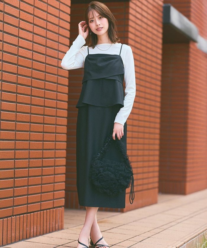 【エニィ スィス/any SiS】のビスチェワンピース × カットソー セット インテリア・キッズ・メンズ・レディースファッション・服の通販 founy(ファニー) https://founy.com/ ファッション Fashion レディースファッション Fashion for Women ワンピース Dresses インナー Innerwear ウォッシャブル Machine Washable カットソー Cut and Sewn Top シャーリング Shirring, Ruched スリット Slit, Slit Detail セットアップ Set-Up, Coordinated Outfit トレンド Trend, Trending Now ドレープ Drape, Draping Fabric ビスチェ Bustier, Corset Top ペンシル Pencil, Pencil Skirt ポケット Pocket, Pocket Detail A/W・秋冬 Autumn/Winter おすすめ Recommended / Our Picks 新作・新入荷 New Arrivals / New In |ID: prp329100004625849 ipo3291000000033644449