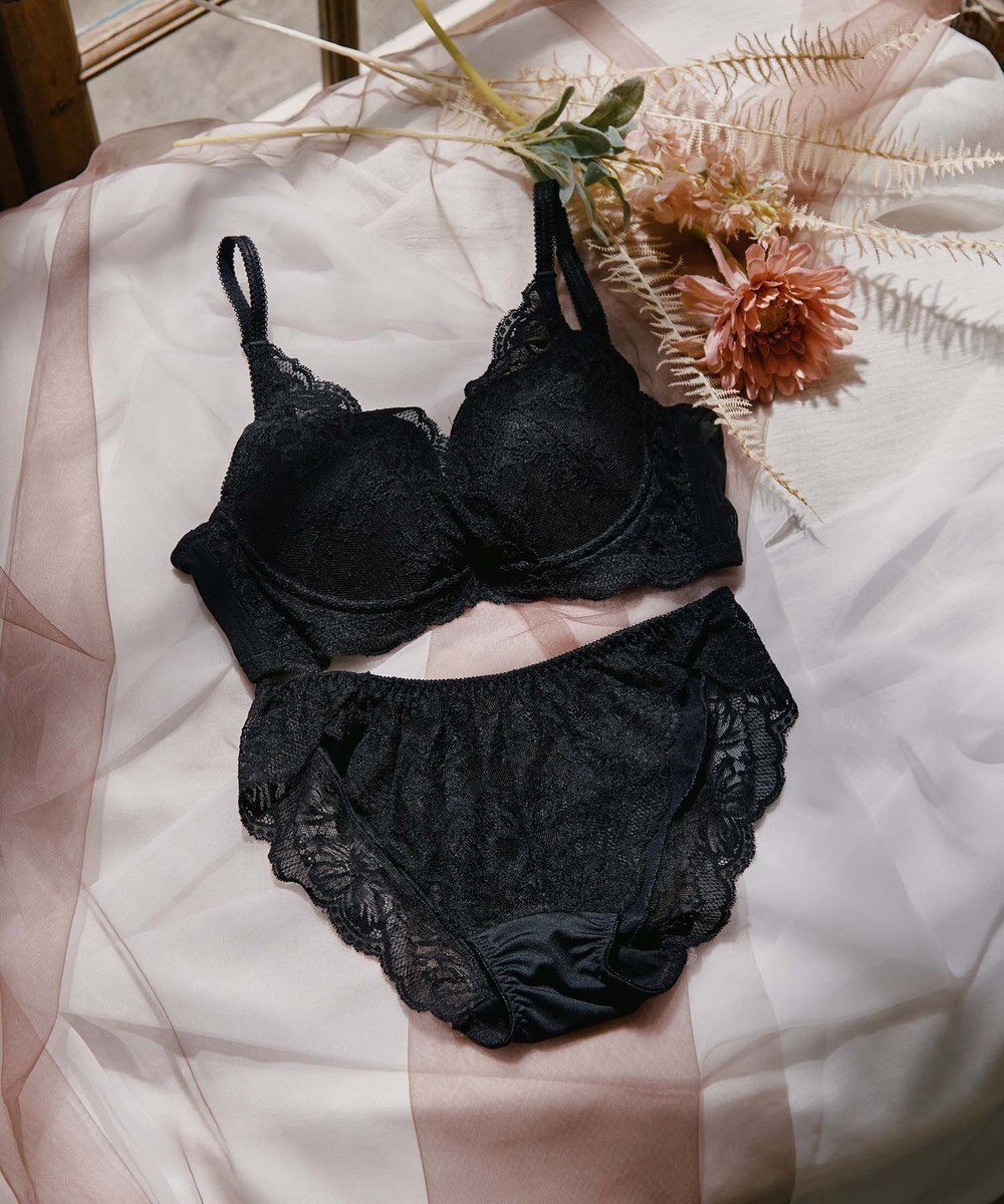 【三愛水着楽園/San-ai Resort】の【フラワーレース】カシュクール脇高ブラセット 【northerly】 インテリア・キッズ・メンズ・レディースファッション・服の通販 founy(ファニー) 　ファッション　Fashion　レディースファッション　Fashion for Women　アンダー　Underwear Essentials　カシュクール　Wrap Design　ショーツ　Shorts, Short Pants　シンプル　Simple, Minimal　スタンダード　Standard, Basic　ストレッチ　Stretch, Stretchy Fabric　フラワー　Flower, Floral　ポケット　Pocket, Pocket Detail　ラップ　Wrap, Wrap Design　レース　Lace, Lace Fabric　ワイヤー　Wire, Wired Bra　ブラック|ID: prp329100004625880 ipo3291000000035284562
