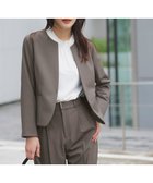 【エニィ スィス/any SiS】の【WEB限定】ウーステッドエステル クルーネック ジャケット モカグレー|ID: prp329100004625884 ipo3291000000033824717