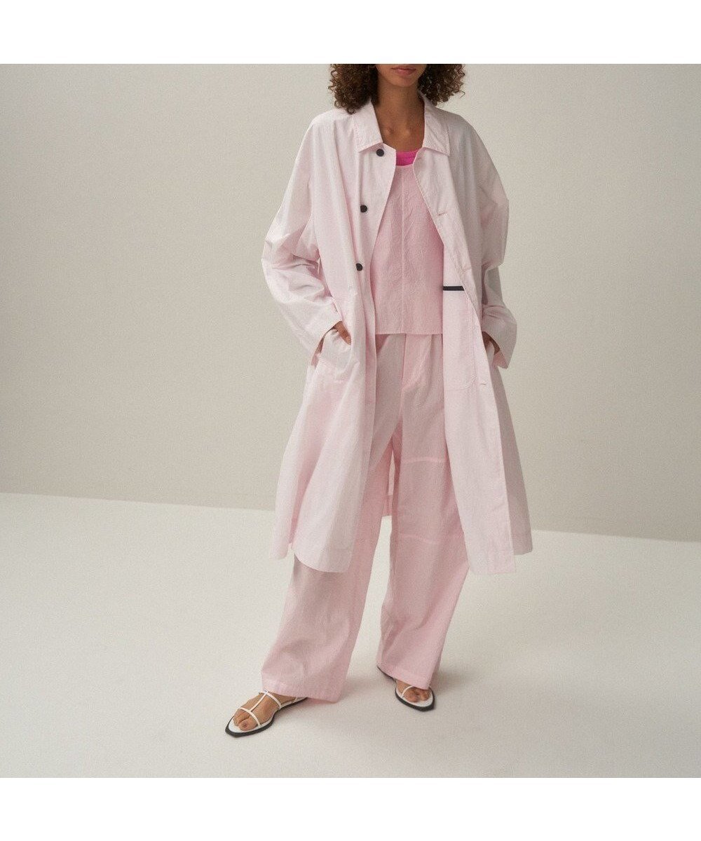 【エイトン/ATON】のTRAVEL NYLON パッカブルコート - UNISEX インテリア・キッズ・メンズ・レディースファッション・服の通販 founy(ファニー) 　ファッション　Fashion　レディースファッション　Fashion for Women　アウター　Coat / Outerwear Collection　コート・ロングコート・ピーコート　Long Coats, Peacoats & More　レディースジャケット・軽アウター　Jackets　春　Spring　コンパクト　Compact, Small Size　軽量　Lightweight, Ultra Light　ジャケット　Jacket, Outerwear　タフタ　Taffeta, Structured Fabric　ポケット　Pocket, Pocket Detail　ポンチョ　Poncho, Cape Style　ユニセックス　Unisex, Genderless　S/S・春夏　SS, Spring/Summer, Warm Season　再入荷　Restock / Back in Stock　夏　Summer　旅行　Travel　PINK|ID: prp329100004626518 ipo3291000000033246069