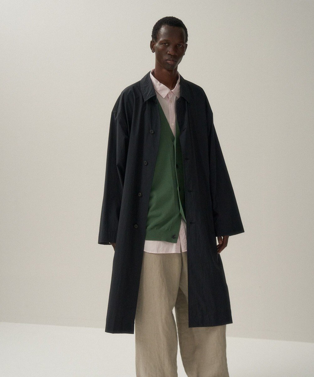 【エイトン/ATON】のTRAVEL NYLON パッカブルコート - UNISEX インテリア・キッズ・メンズ・レディースファッション・服の通販 founy(ファニー) 　ファッション　Fashion　レディースファッション　Fashion for Women　アウター　Coat / Outerwear Collection　コート・ロングコート・ピーコート　Long Coats, Peacoats & More　レディースジャケット・軽アウター　Jackets　春　Spring　コンパクト　Compact, Small Size　軽量　Lightweight, Ultra Light　ジャケット　Jacket, Outerwear　タフタ　Taffeta, Structured Fabric　ポケット　Pocket, Pocket Detail　ポンチョ　Poncho, Cape Style　ユニセックス　Unisex, Genderless　S/S・春夏　SS, Spring/Summer, Warm Season　再入荷　Restock / Back in Stock　夏　Summer　旅行　Travel　BLACK|ID: prp329100004626518 ipo3291000000033246071