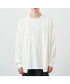 【エイトン/ATON】のFRESCA KNIT オーバーサイズカーディガン - UNISEX WHITE|ID: prp329100004626533 ipo3291000000033246428