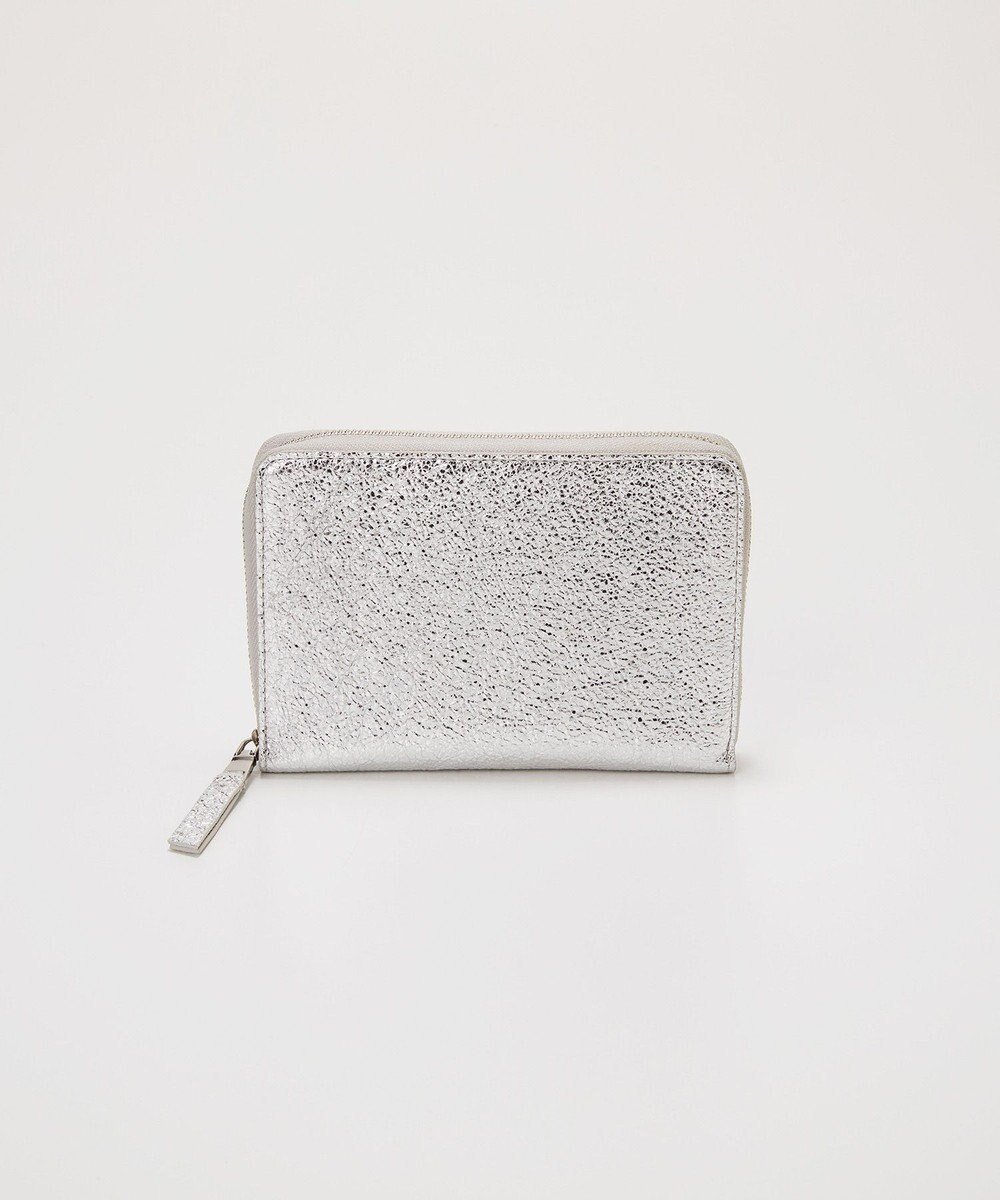 【トプカピ/TOPKAPI】の【TREASURE TOPKAPI】ウォッシュド レザー メタリック ラウンドファスナー 二つ折り財布/パスポート対応 インテリア・キッズ・メンズ・レディースファッション・服の通販 founy(ファニー) 　ファッション　Fashion　レディースファッション　Fashion for Women　ミニ財布・二つ折り財布　Wallets & Card Cases　シルバー　Silver, Metallic Silver　財布　Wallet, Purse　ポケット　Pocket, Pocket Detail　ラウンド　Round, Round Neck　再入荷　Restock / Back in Stock　旅行　Travel　エレガント 上品　Elegant　シルバー|ID: prp329100004626563 ipo3291000000033354602