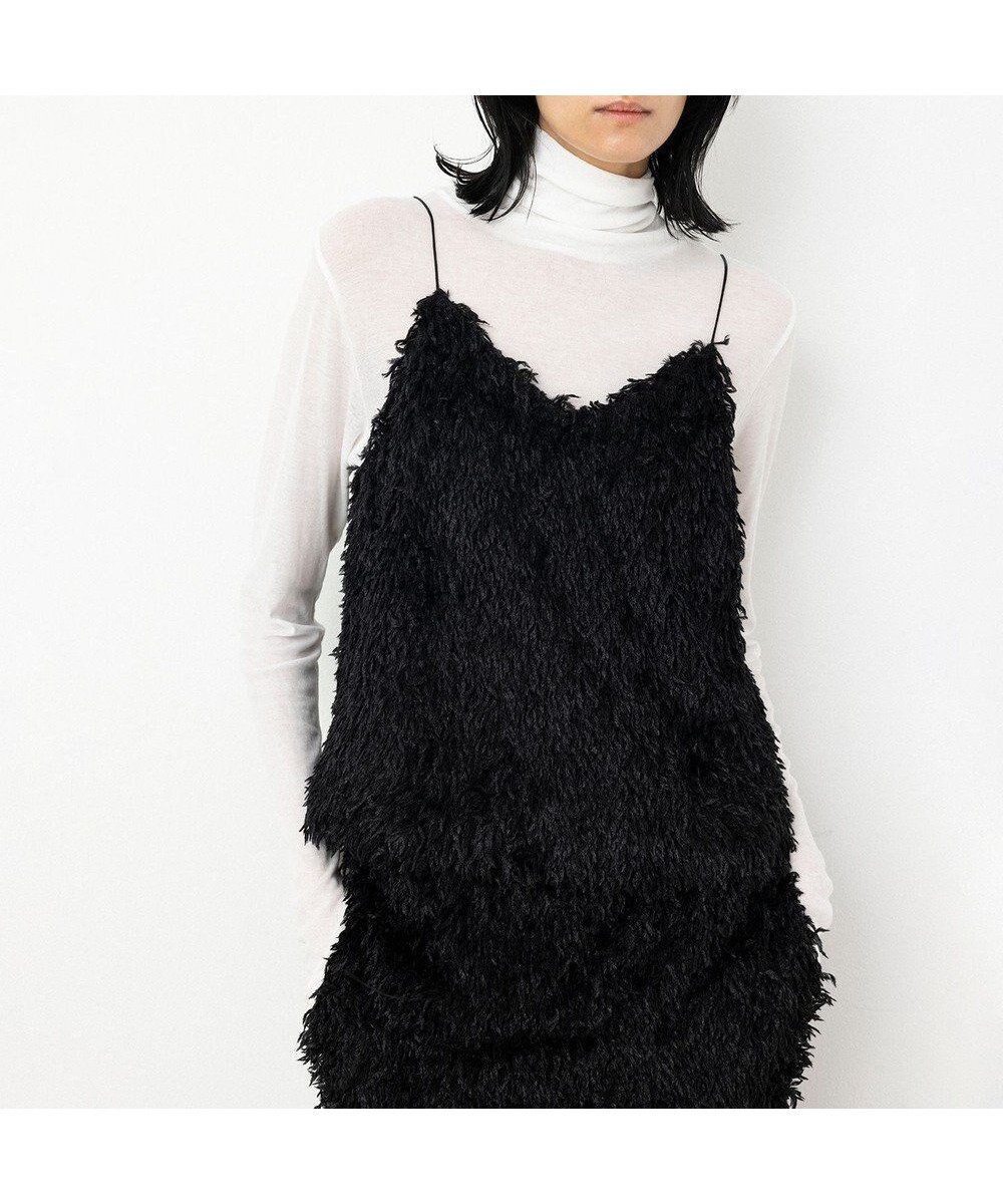 【ネイヴ/NAVE】の【Nave・洗える】フェザーフリンジ キャミソールブラウス インテリア・キッズ・メンズ・レディースファッション・服の通販 founy(ファニー) ファッション Fashion レディースファッション Fashion for Women トップス・カットソー Cut & Sew Tops キャミソール&ノースリーブ Camisoles & Sleeveless Tops シャツ・ブラウス・オフィスカジュアル Elegant Blouses & Button-Ups アクセサリー Fashion Accessories 洗える Machine Washable キャミソール Camisole, Spaghetti Strap Top シンプル Simple, Minimal スニーカー Sneakers, Trainers スリット Slit, Slit Detail セットアップ Set-Up, Coordinated Outfit タートル Turtleneck, Turtle Collar ダウン Down, Puffer トレンド Trend, Trending Now ビスチェ Bustier, Corset Top フィット Fit, Slim Fit フェザーヤーン Feather Yarn, Fluffy Yarn ベーシック Basic, Essential ボトム Bottoms, Lower Wear A/W・秋冬 Autumn/Winter ブラック系|ID: prp329100004626568 ipo3291000000033529629