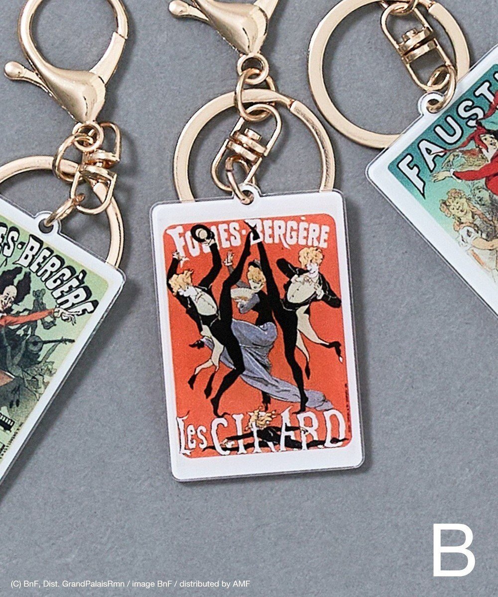 【クラフトスタンダードブティック/CRAFT STANDARD BOUTIQUE】のアートコラボ【ジュール・シェレ】キーホルダー インテリア・キッズ・メンズ・レディースファッション・服の通販 founy(ファニー) 　ファッション　Fashion　レディースファッション　Fashion for Women　キーホルダー　Keychain, Key Holder　チェック　Check, Plaid, Tartan　ベーシック　Basic, Essential　再入荷　Restock / Back in Stock　おすすめ　Recommended / Our Picks　ギフト プレゼント　Gift / Present　B|ID: prp329100004626570 ipo3291000000033247759