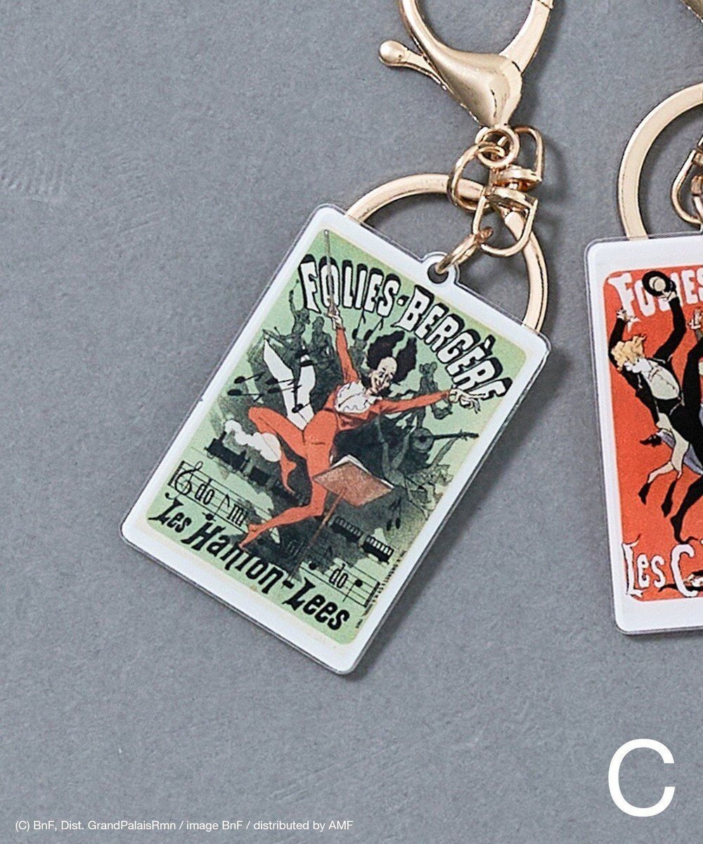 【クラフトスタンダードブティック/CRAFT STANDARD BOUTIQUE】のアートコラボ【ジュール・シェレ】キーホルダー インテリア・キッズ・メンズ・レディースファッション・服の通販 founy(ファニー) 　ファッション　Fashion　レディースファッション　Fashion for Women　キーホルダー　Keychain, Key Holder　チェック　Check, Plaid, Tartan　ベーシック　Basic, Essential　再入荷　Restock / Back in Stock　おすすめ　Recommended / Our Picks　ギフト プレゼント　Gift / Present　C|ID: prp329100004626570 ipo3291000000033247762