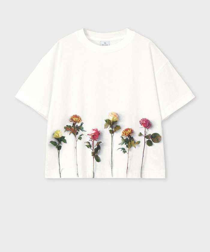 【ポール スミス/Paul Smith】のフラワー ヘムプリント 半袖Tシャツ インテリア・キッズ・メンズ・レディースファッション・服の通販 founy(ファニー) https://founy.com/ ファッション Fashion レディースファッション Fashion for Women トップス・カットソー Cut & Sew Tops シャツ・ブラウス・オフィスカジュアル Elegant Blouses & Button-Ups ロングTシャツ・Tシャツ Longline T-Shirts & Tees カットソー・ベーシックTシャツ Cut-and-Sewn Tops / Stretch Tees & Basics イエロー Yellow カットソー Cut and Sewn Top デニム Denim, Jeans Material フィット Fit, Slim Fit フェミニン Feminine, Girly フラワー Flower, Floral プリント Print, Printed Pattern リラックス Relax, Relaxed Fit 半袖 Short Sleeve, Half Sleeve 夏 Summer S/S・春夏 SS, Spring/Summer, Warm Season A/W・秋冬 Autumn/Winter |ID: prp329100004626770 ipo3291000000033249777