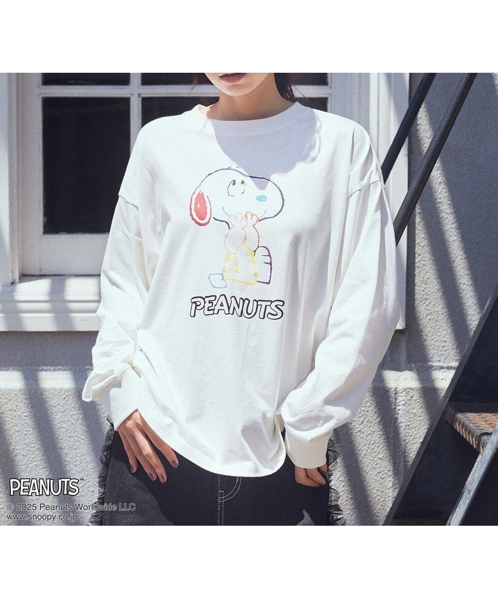 【アースミュージックアンドエコロジー/earth music&ecology】の【綿100%】PEANUTS/earth マルチカラーアートロンT インテリア・キッズ・メンズ・レディースファッション・服の通販 founy(ファニー) ファッション Fashion レディースファッション Fashion for Women トップス・カットソー Cut & Sew Tops シャツ・ブラウス・オフィスカジュアル Elegant Blouses & Button-Ups ロングTシャツ・Tシャツ Longline T-Shirts & Tees カットソー・ベーシックTシャツ Cut-and-Sewn Tops / Stretch Tees & Basics おすすめ Recommended / Our Picks カットソー Cut and Sewn Top シンプル Simple, Minimal プリント Print, Printed Pattern ボトム Bottoms, Lower Wear ポケット Pocket, Pocket Detail モチーフ Motif, Design Theme A/W・秋冬 Autumn/Winter B|ID: prp329100004626785 ipo3291000000033249877