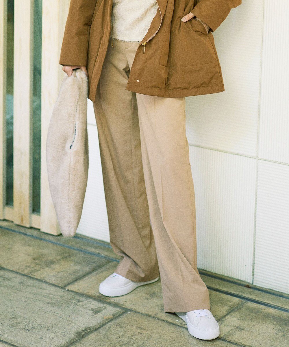 【自由区/JIYU-KU】の【カタログ掲載】TRギャバストレート パンツ インテリア・キッズ・メンズ・レディースファッション・服の通販 founy(ファニー) 　ファッション　Fashion　レディースファッション　Fashion for Women　パンツ　Pants & Trousers　ギャザー　Gathered, Ruffled　コンパクト　Compact, Small Size　ストレッチ　Stretch, Stretchy Fabric　ストレート　Straight, Straight Cut　センター　Center, Center Line　定番　Standard, Basic Item　人気　Popular, Best Seller　フィット　Fit, Slim Fit　ローズ　Rose, Rose Motif　A/W・秋冬　Autumn/Winter　モカ|ID: prp329100004626795 ipo3291000000033599038