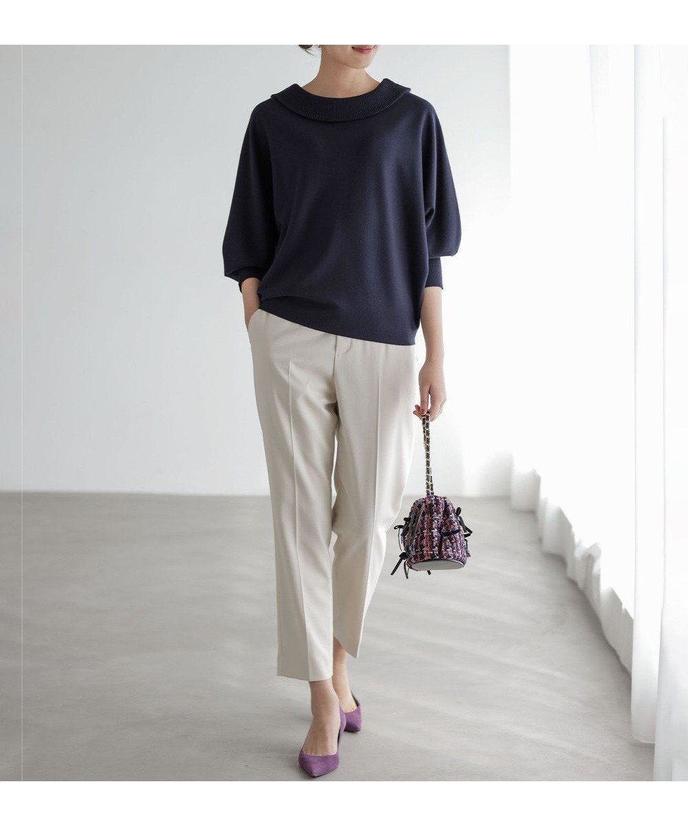 【組曲/KUMIKYOKU】のハンサムツイルテーパード パンツ 人気、トレンドファッション・服の通販 founy(ファニー) 　ファッション　Fashion　レディースファッション　Fashion for Women　パンツ　Pants & Trousers　ウォーム　Warm Fabric　キュロット　Culottes, Wide Shorts　ジャケット　Jacket, Outerwear　ストレッチ　Stretch, Stretchy Fabric　センター　Center, Center Line　チェック　Check, Plaid, Tartan　テーパード　Tapered, Tapered Pants　ドレープ　Drape, Draping Fabric　フラット　Flat, Flat Shoes　フロント　Front, Front Design　ヨーク　Yoke, Yoke Design　A/W・秋冬　Autumn/Winter　 other-1|ID: prp329100004626806 ipo3291000000034738024