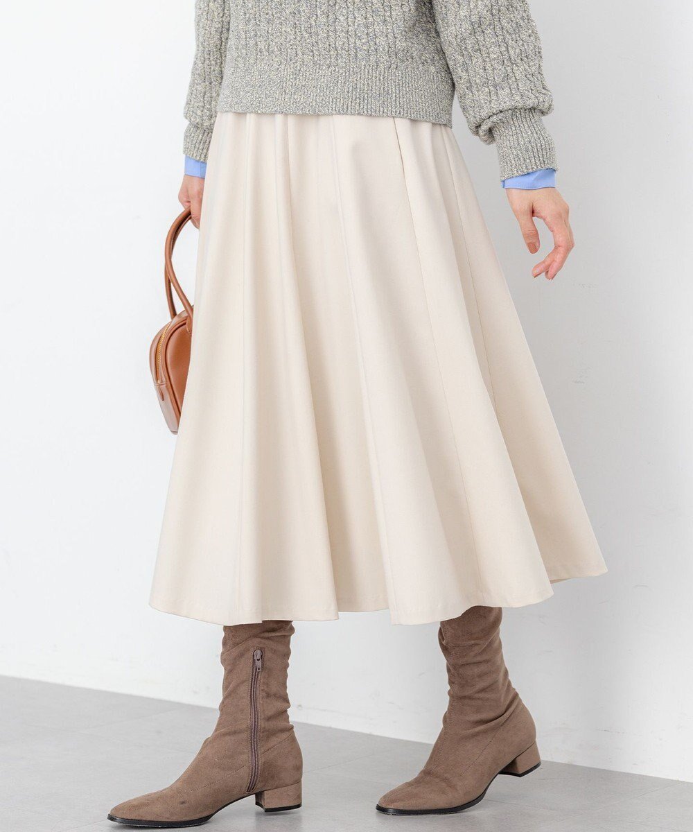 【組曲/KUMIKYOKU】の【ご好評につき追加予約 / 加藤ローサさん着用】ハンサムツイルフレア スカート インテリア・キッズ・メンズ・レディースファッション・服の通販 founy(ファニー) ファッション Fashion レディースファッション Fashion for Women スカート Skirts Aライン・フレアスカート A-Line & Flared Skirts ウォーム Warm Fabric キュロット Culottes, Wide Shorts ジャケット Jacket, Outerwear ストレッチ Stretch, Stretchy Fabric チェック Check, Plaid, Tartan ドレープ Drape, Draping Fabric パターン Pattern, Design Print フレア Flare, Flared ワイド Wide, Wide Fit A/W・秋冬 Autumn/Winter エレガント 上品 Elegant アイボリー系|ID: prp329100004626807 ipo3291000000034170286