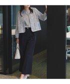 【エニィ スィス/any SiS】のウーステッドエステル ワイドパンツ ネイビー|ID: prp329100004626819 ipo3291000000034912525