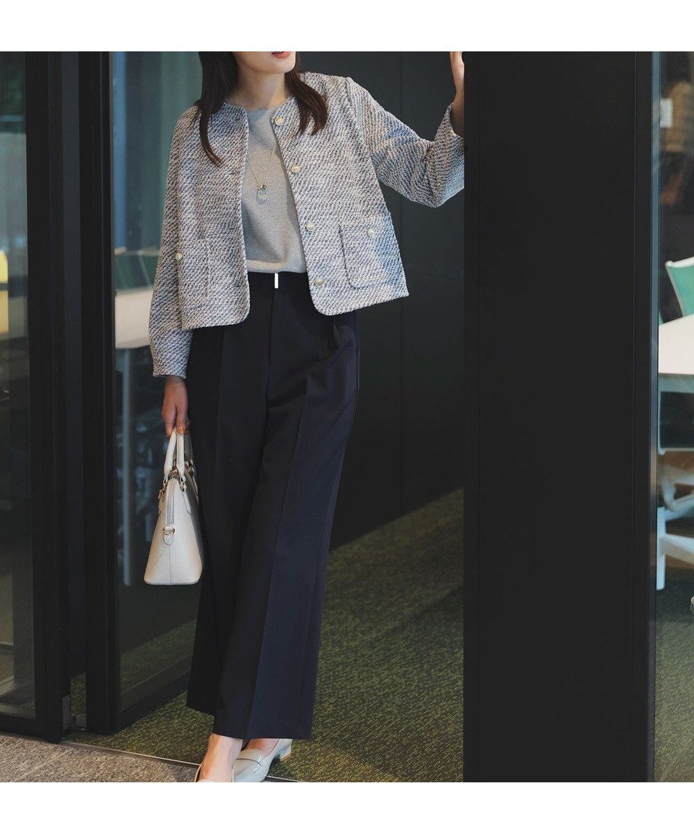 【エニィ スィス/any SiS】のウーステッドエステル ワイドパンツ インテリア・キッズ・メンズ・レディースファッション・服の通販 founy(ファニー) 　ファッション　Fashion　レディースファッション　Fashion for Women　パンツ　Pants & Trousers　ジャケット　Jacket, Outerwear　ストレッチ　Stretch, Stretchy Fabric　セットアップ　Set-Up, Coordinated Outfit　センター　Center, Center Line　フェイク　Faux, Fake　フロント　Front, Front Design　プリーツ　Pleats, Pleated　ポケット　Pocket, Pocket Detail　マニッシュ　Mannish, Boyish　ワイド　Wide, Wide Fit　A/W・秋冬　Autumn/Winter　おすすめ　Recommended / Our Picks　新作・新入荷　New Arrivals / New In　ビジネス 仕事 通勤　Business / Work / Commuting　ネイビー|ID: prp329100004626819 ipo3291000000034912525