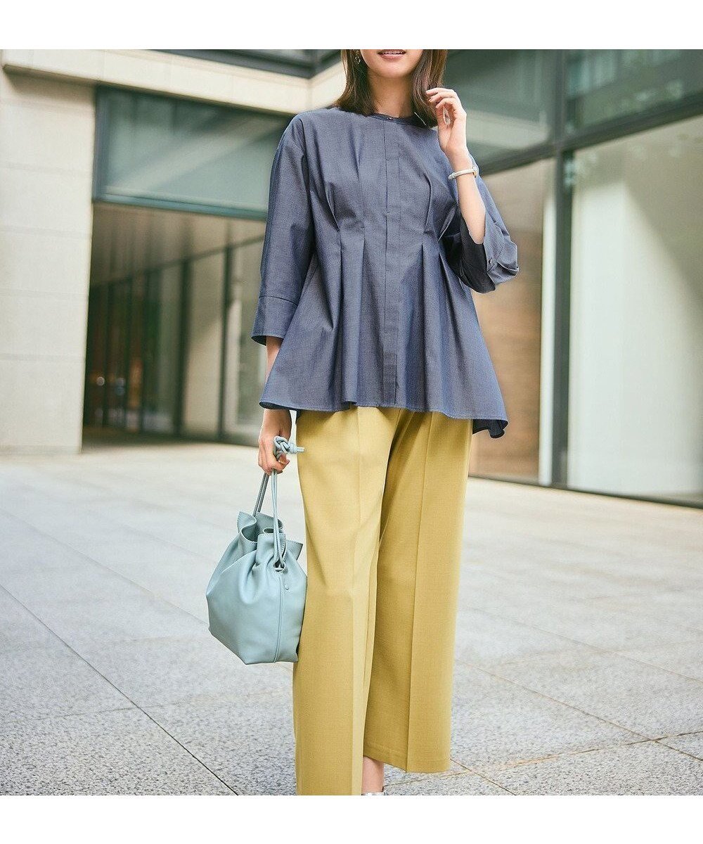 【エニィ スィス/any SiS】のウーステッドエステル ワイドパンツ インテリア・キッズ・メンズ・レディースファッション・服の通販 founy(ファニー) 　ファッション　Fashion　レディースファッション　Fashion for Women　パンツ　Pants & Trousers　ジャケット　Jacket, Outerwear　ストレッチ　Stretch, Stretchy Fabric　セットアップ　Set-Up, Coordinated Outfit　センター　Center, Center Line　フェイク　Faux, Fake　フロント　Front, Front Design　プリーツ　Pleats, Pleated　ポケット　Pocket, Pocket Detail　マニッシュ　Mannish, Boyish　ワイド　Wide, Wide Fit　A/W・秋冬　Autumn/Winter　おすすめ　Recommended / Our Picks　新作・新入荷　New Arrivals / New In　ビジネス 仕事 通勤　Business / Work / Commuting　シトラスイエロー|ID: prp329100004626819 ipo3291000000034912528