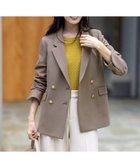 【エニィ スィス/any SiS】の【保温効果・ストレッチ・洗える】ビューティサーモ2WAYストレッチ テーラードジャケット グレージュ|ID: prp329100004626820 ipo3291000000033566487