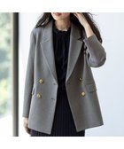 【エニィ スィス/any SiS】の【保温効果・ストレッチ・洗える】ビューティサーモ2WAYストレッチ テーラードジャケット グレーシャンブレー|ID: prp329100004626820 ipo3291000000033623220
