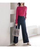 【エニィ スィス/any SiS】の【保温効果・ストレッチ・洗える】ビューティサーモ2WAYストレッチ ワイドパンツ ネイビー|ID: prp329100004626823 ipo3291000000033363654