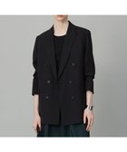 【アイシービー/iCB】の【先行予約・UVカット・洗える】ウール2WAYストレッチ ダブルブレストジャケット ブラック系|ID: prp329100004626830 ipo3291000000033250402
