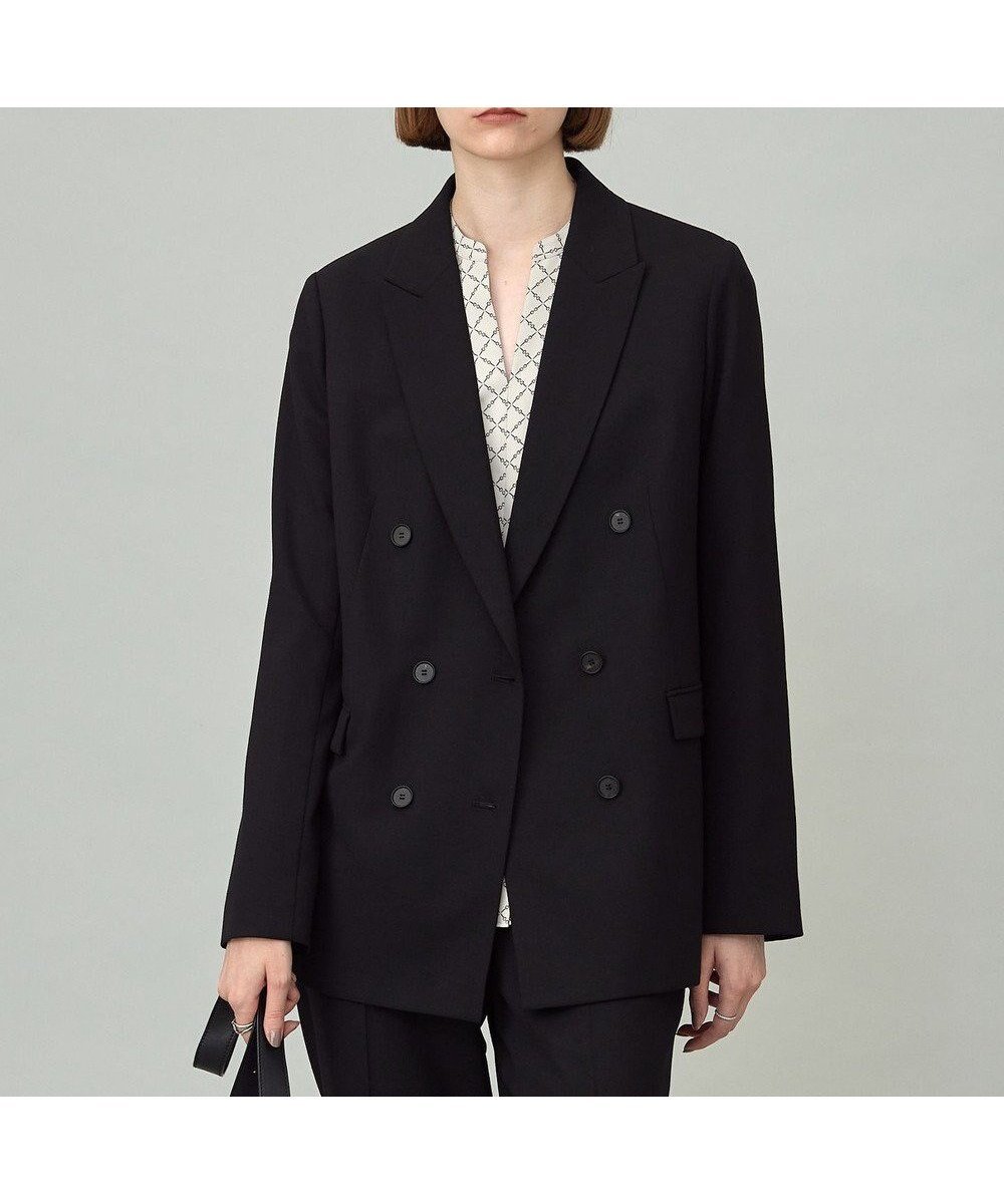 【アイシービー/iCB】の【UVカット・洗える】ウール2WAYストレッチ ダブルブレストジャケット インテリア・キッズ・メンズ・レディースファッション・服の通販 founy(ファニー) 　ファッション　Fashion　レディースファッション　Fashion for Women　アウター　Coat / Outerwear Collection　レディースジャケット・軽アウター　Jackets　テーラードジャケット / 通勤・きれいめスタイル　Tailored Jackets & Blazers　洗える　Machine Washable　キャミソール　Camisole, Spaghetti Strap Top　シェイプ　Shape, Slim Fit　ジャケット　Jacket, Outerwear　ストレッチ　Stretch, Stretchy Fabric　セットアップ　Set-Up, Coordinated Outfit　ブルゾン　Blouson, Bomber Jacket　ベスト　Vest, Waistcoat　ワイド　Wide, Wide Fit　A/W・秋冬　Autumn/Winter　2025年　2025　2025-2026秋冬・A/W　Autumn/Winter 2025–26 AW25–26　ブラック系|ID: prp329100004626830 ipo3291000000033336531