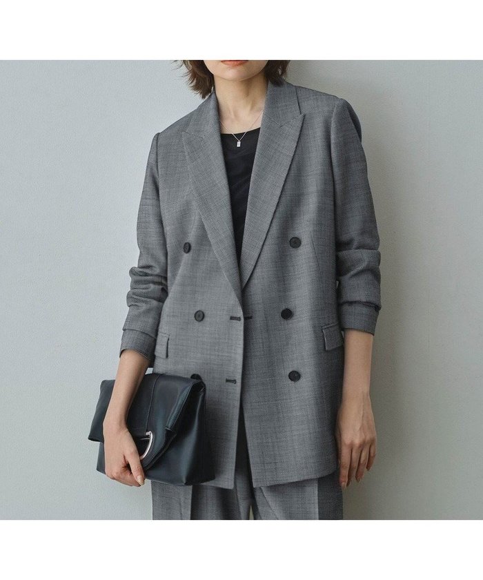 【アイシービー/iCB】の【UVカット・洗える】ウール2WAYストレッチ ダブルブレストジャケット インテリア・キッズ・メンズ・レディースファッション・服の通販 founy(ファニー) https://founy.com/ ファッション Fashion レディースファッション Fashion for Women アウター Coat / Outerwear Collection レディースジャケット・軽アウター Jackets テーラードジャケット / 通勤・きれいめスタイル Tailored Jackets & Blazers 洗える Machine Washable キャミソール Camisole, Spaghetti Strap Top シェイプ Shape, Slim Fit ジャケット Jacket, Outerwear ストレッチ Stretch, Stretchy Fabric セットアップ Set-Up, Coordinated Outfit ブルゾン Blouson, Bomber Jacket ベスト Vest, Waistcoat ワイド Wide, Wide Fit A/W・秋冬 Autumn/Winter 2025年 2025 2025-2026秋冬・A/W Autumn/Winter 2025–26 AW25–26 |ID: prp329100004626830 ipo3291000000033824621