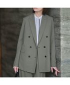 【アイシービー/iCB】のウール2WAYストレッチ ダブルブレストジャケット スモークグリーン系|ID: prp329100004626830 ipo3291000000035700453