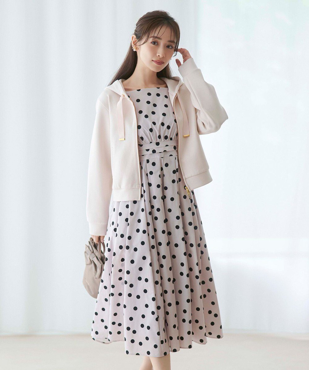 【トッカ/TOCCA】の【洗える・消臭】POLKA RAIN ドット柄ドレス インテリア・キッズ・メンズ・レディースファッション・服の通販 founy(ファニー) 　ファッション　Fashion　レディースファッション　Fashion for Women　ワンピース　Dresses　フォーマル・パーティードレス・結婚式用ドレス　Elegant & Casual Dresses　ドット　Polka Dot, Dot Pattern　ドレス　Dress, One-Piece　夏　Summer　S/S・春夏　SS, Spring/Summer, Warm Season　洗える　Machine Washable　A/W・秋冬　Autumn/Winter　ベージュ系5|ID: prp329100004626837 ipo3291000000033881794