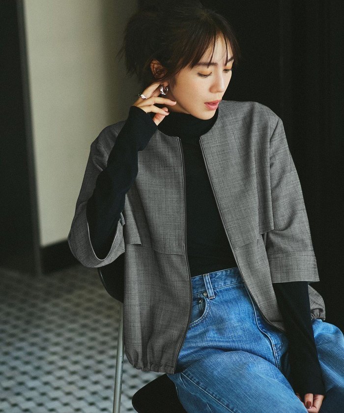 【アイシービー/iCB】のウール2WAYストレッチ ノーカラーブルゾン インテリア・キッズ・メンズ・レディースファッション・服の通販 founy(ファニー) https://founy.com/ ファッション Fashion レディースファッション Fashion for Women アウター Coat / Outerwear Collection レディースジャケット・軽アウター Jackets ブルゾンジャケット・スポーティアウター Blouson Jackets 洗える Machine Washable キャミソール Camisole, Spaghetti Strap Top ジャケット Jacket, Outerwear ストレッチ Stretch, Stretchy Fabric スリーブ Sleeve, Long Sleeve / Short Sleeve ドローストリング Drawstring, Pull Cord ハーフ Half, Half-Length フォルム Silhouette, Form ブルゾン Blouson, Bomber Jacket ベスト Vest, Waistcoat ボトム Bottoms, Lower Wear ヨーク Yoke, Yoke Design ワイド Wide, Wide Fit A/W・秋冬 Autumn/Winter 2025年 2025 2025-2026秋冬・A/W Autumn/Winter 2025–26 AW25–26 |ID: prp329100004626843 ipo3291000000035909942