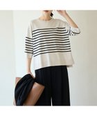 【アンフィーロ 自由区/UNFILO】のマイビューティニット ハーフスリーブ 人気、トレンドファッション・服の通販 founy(ファニー) ファッション Fashion レディースファッション Fashion for Women トップス・カットソー Cut & Sew Tops ニット Knit Tops & Sweaters ウォッシャブル Machine Washable 春 Spring 秋 Autumn クロップド Cropped, Short Length 抗菌 Antibacterial, Bacteria-Resistant スリット Slit, Slit Detail スリーブ Sleeve, Long Sleeve / Short Sleeve セーター Sweater, Knitwear ツイスト Tweed, Tweed Fabric 人気 Popular, Best Seller ハーフ Half, Half-Length ヘムライン Hemline, Bottom Cut ボトム Bottoms, Lower Wear S/S・春夏 SS, Spring/Summer, Warm Season 夏 Summer thumbnail グレージュ×ブラック|ID: prp329100004626845 ipo3291000000033451609