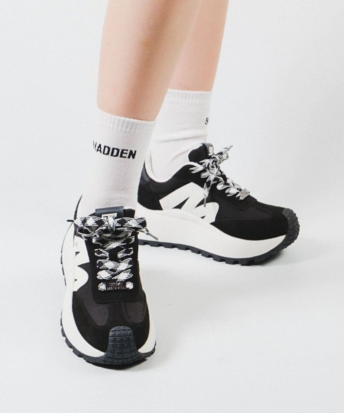 【スティーブマデン/STEVE MADDEN】のSUPERCAMPO ランナースタイル厚底スニーカー インテリア・キッズ・メンズ・レディースファッション・服の通販 founy(ファニー) https://founy.com/ ファッション Fashion レディースファッション Fashion for Women 厚底 Platform Shoes シューズ Shoes, Footwear シンプル Simple, Minimal スニーカー Sneakers, Trainers ミックス Mix, Mixed Style |ID: prp329100004626860 ipo3291000000033483426