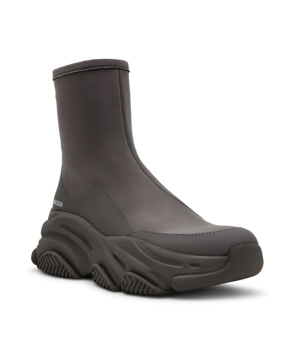 【スティーブマデン/STEVE MADDEN】のVROOMS バッグジップスニーカーブーツ インテリア・キッズ・メンズ・レディースファッション・服の通販 founy(ファニー) 　ファッション　Fashion　レディースファッション　Fashion for Women　厚底　Platform Shoes　シューズ　Shoes, Footwear　ストレッチ　Stretch, Stretchy Fabric　スニーカー　Sneakers, Trainers　トレンド　Trend, Trending Now　フォルム　Silhouette, Form　A/W・秋冬　Autumn/Winter　旅行　Travel　グレー|ID: prp329100004626861 ipo3291000000033483433