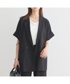 【アースミュージックアンドエコロジー/earth music&ecology】の半袖サイドドロストジャケット Black|ID: prp329100004626888 ipo3291000000035789849