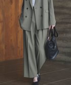 【アイシービー/iCB】の【UVカット・洗える】ウール2WAYストレッチ ワイドパンツ スモークグリーン系|ID: prp329100004626891 ipo3291000000034093095