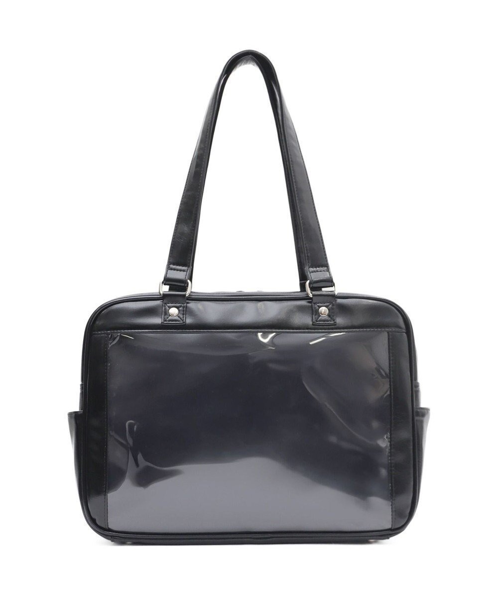 【ウィゴー/WEGO】の【痛バ&推し活グッズ】スクールボストン痛バッグ インテリア・キッズ・メンズ・レディースファッション・服の通販 founy(ファニー) 　ファッション　Fashion　レディースファッション　Fashion for Women　バッグ　Bags　軽量　Lightweight, Ultra Light　スマホ　Smartphone, Mobile Device　チャーム　Charm, Pendant　ボストン　Boston　ポケット　Pocket, Pocket Detail　ブラック|ID: prp329100004627062 ipo3291000000033523585