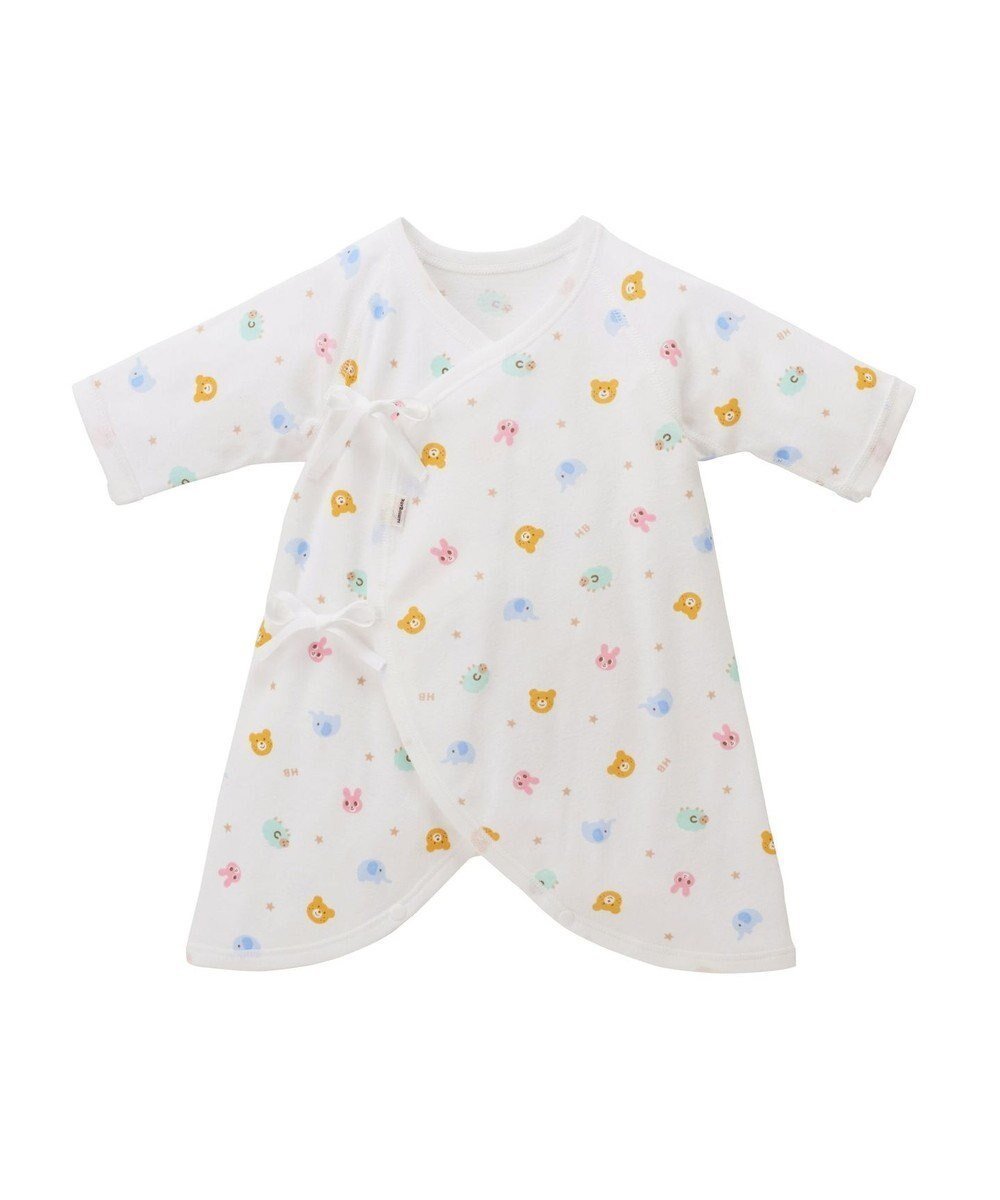 【ミキハウスホットビスケッツ/MIKI HOUSE HOT BISCUITS / KIDS】の【50-60cm】 フライス素材の総柄コンビ肌着 インテリア・キッズ・メンズ・レディースファッション・服の通販 founy(ファニー) 　ファッション　Fashion　キッズファッション　Fashion for Kids　コンビ　Combo, Combination Style　マルチカラー|ID: prp329100004627745 ipo3291000000035221887