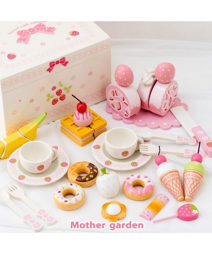 【マザーガーデン/Mother garden / KIDS】のマザーガーデン スイートカフェリボン ミルキーホワイト 2024年モデル インテリア・キッズ・メンズ・レディースファッション・服の通販 founy(ファニー) https://founy.com/ ファッション Fashion キッズファッション Fashion for Kids ガーデン Garden, Gardening 皿 Plate, Dish チェリー Cherry, Cherry Pattern プリント Print, Printed Pattern マグネット Magnet, Magnetic Closure ワッフル Waffle, Waffle Knit 再入荷 Restock / Back in Stock クリスマス X'mas Christmas / X'mas ギフト プレゼント Gift / Present |ID: prp329100004627748 ipo3291000000033474466