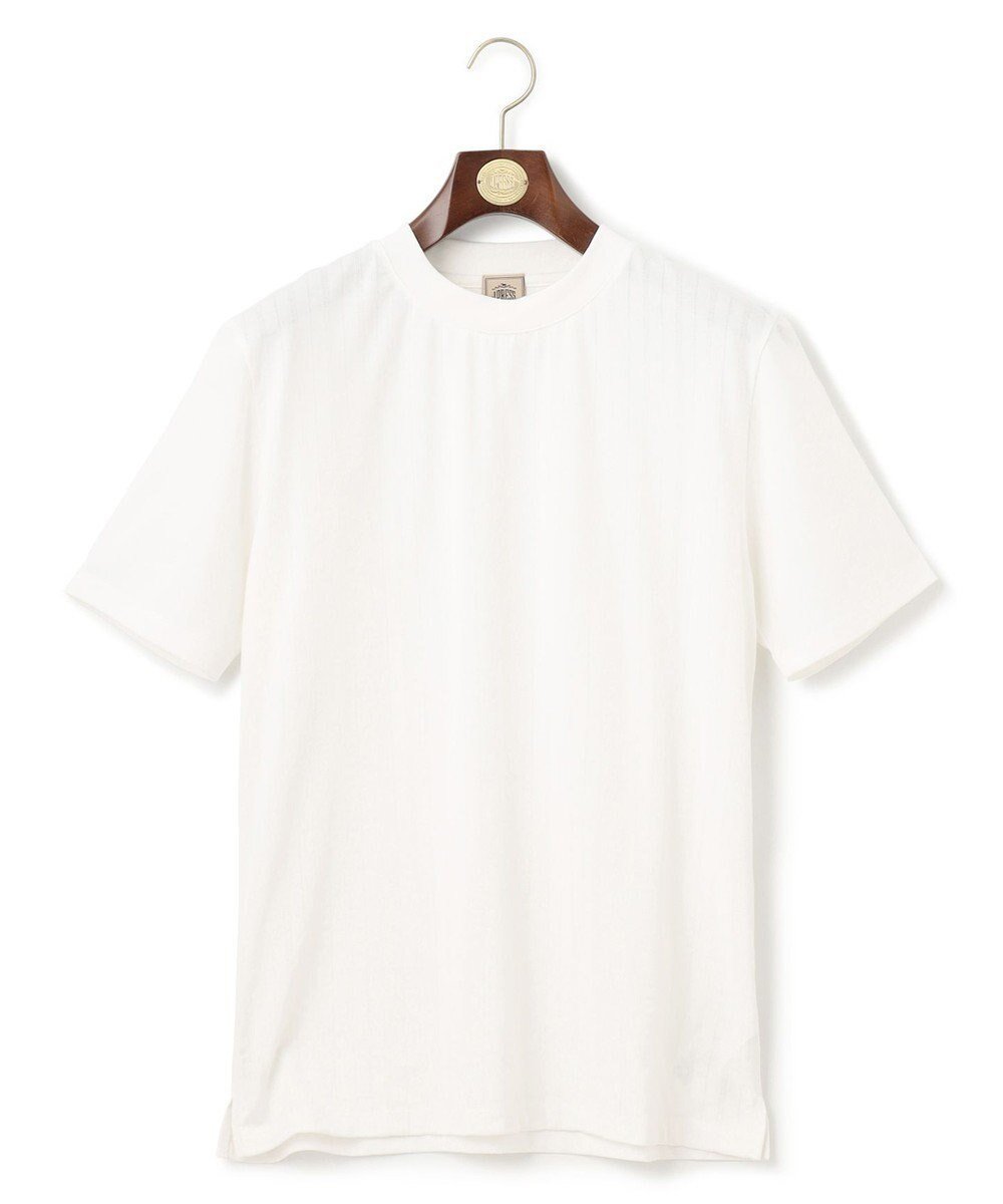 【ジェイ プレス/J.PRESS / MEN】の【WEB・一部店舗限定】ケーブルTシャツ インテリア・キッズ・メンズ・レディースファッション・服の通販 founy(ファニー) 　ファッション　Fashion　メンズファッション　Fashion for Men　トップス・カットソー　Cut & Sew Tops　メンズシャツ　Shirts　カットソー　Cut and Sewn Top　フィット　Fit, Slim Fit　レギュラー　Regular, Standard Fit　再入荷　Restock / Back in Stock　夏　Summer　春　Spring　S/S・春夏　SS, Spring/Summer, Warm Season　ホワイト系|ID: prp329100004627760 ipo3291000000033262896