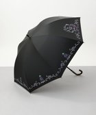 【アウロラ/AURORA】のANNA SUI (アナ スイ) 多色顔料プリント晴雨兼用傘(1段スライドショート) ブラック|ID: prp329100004627778 ipo3291000000033605478