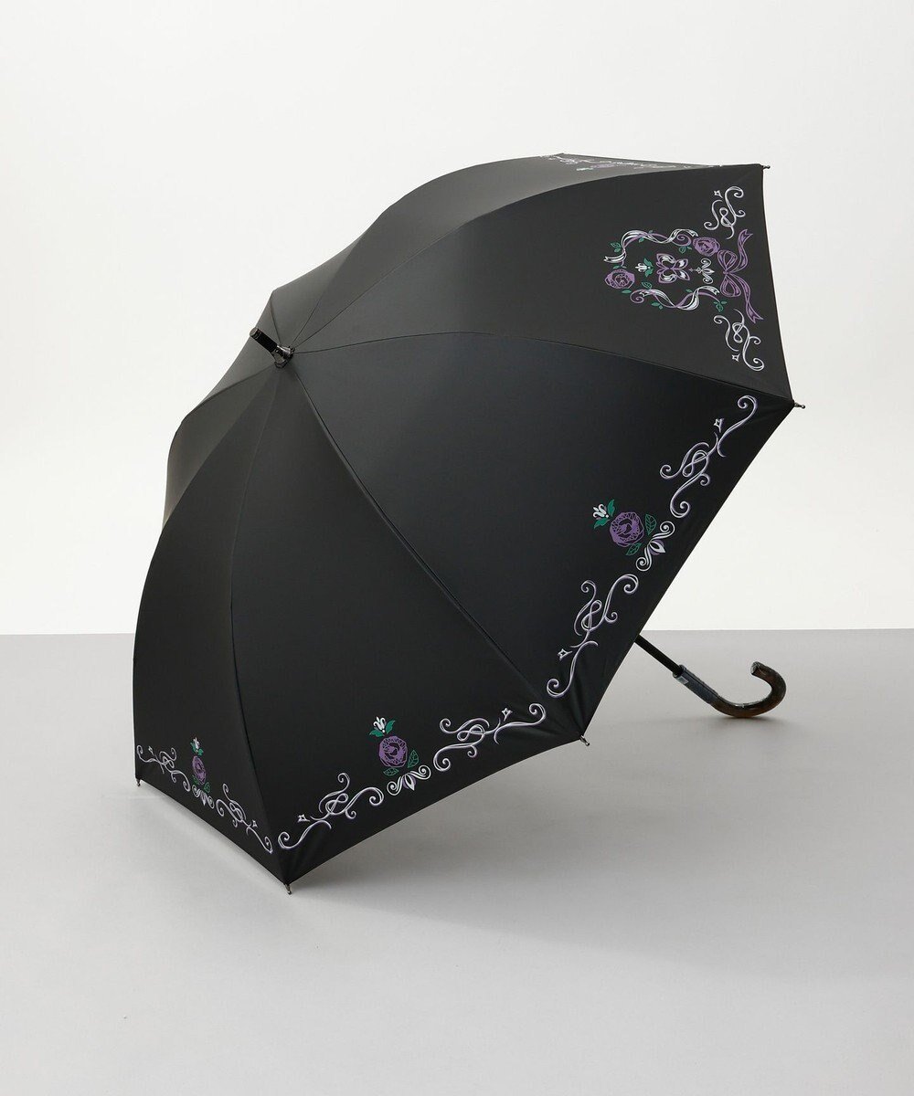 【アウロラ/AURORA】のANNA SUI (アナ スイ) 多色顔料プリント晴雨兼用傘(1段スライドショート) インテリア・キッズ・メンズ・レディースファッション・服の通販 founy(ファニー) 　ファッション　Fashion　レディースファッション　Fashion for Women　レイングッズ・傘・晴雨兼用傘　Umbrellas & Rain Gear　アンティーク　Antique-Inspired　ガーデン　Garden, Gardening　コンパクト　Compact, Small Size　ショート　Short, Short Length　シルク　Silk, 100% Silk　プリント　Print, Printed Pattern　リボン　Ribbon, Bow　ロマンティック　Romantic, Feminine Style　傘　Umbrella, Parasol　手描き　Hand-Drawn, Illustrated　日傘　Parasol, UV Umbrella　ブラック|ID: prp329100004627778 ipo3291000000033605478