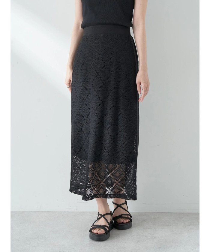 【アースミュージックアンドエコロジー/earth music&ecology】のモチーフナロースカート インテリア・キッズ・メンズ・レディースファッション・服の通販 founy(ファニー) https://founy.com/ ファッション Fashion レディースファッション Fashion for Women スカート Skirts スマート Smart, Elegant ポケット Pocket, Pocket Detail レース Lace, Lace Fabric 夏 Summer 春 Spring S/S・春夏 SS, Spring/Summer, Warm Season 透かし Cut-Out, Lacework |ID: prp329100004627788 ipo3291000000034252721