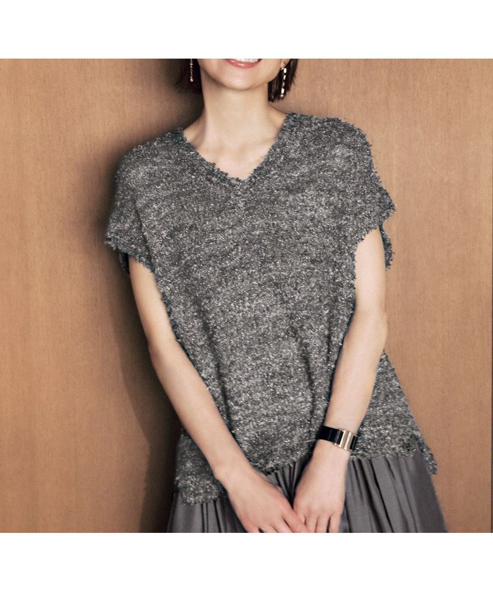 【自由区/JIYU-KU】の【洗える】ファンシーラメスラリット ニット インテリア・キッズ・メンズ・レディースファッション・服の通販 founy(ファニー) 　ファッション　Fashion　レディースファッション　Fashion for Women　トップス・カットソー　Cut & Sew Tops　ニット　Knit Tops & Sweaters　新作・新入荷　New Arrivals / New In　おすすめ　Recommended / Our Picks　セーター　Sweater, Knitwear　バランス　Balance, Style Balance　ミックス　Mix, Mixed Style　洗える　Machine Washable　A/W・秋冬　Autumn/Winter　チャコール|ID: prp329100004627829 ipo3291000000033264220