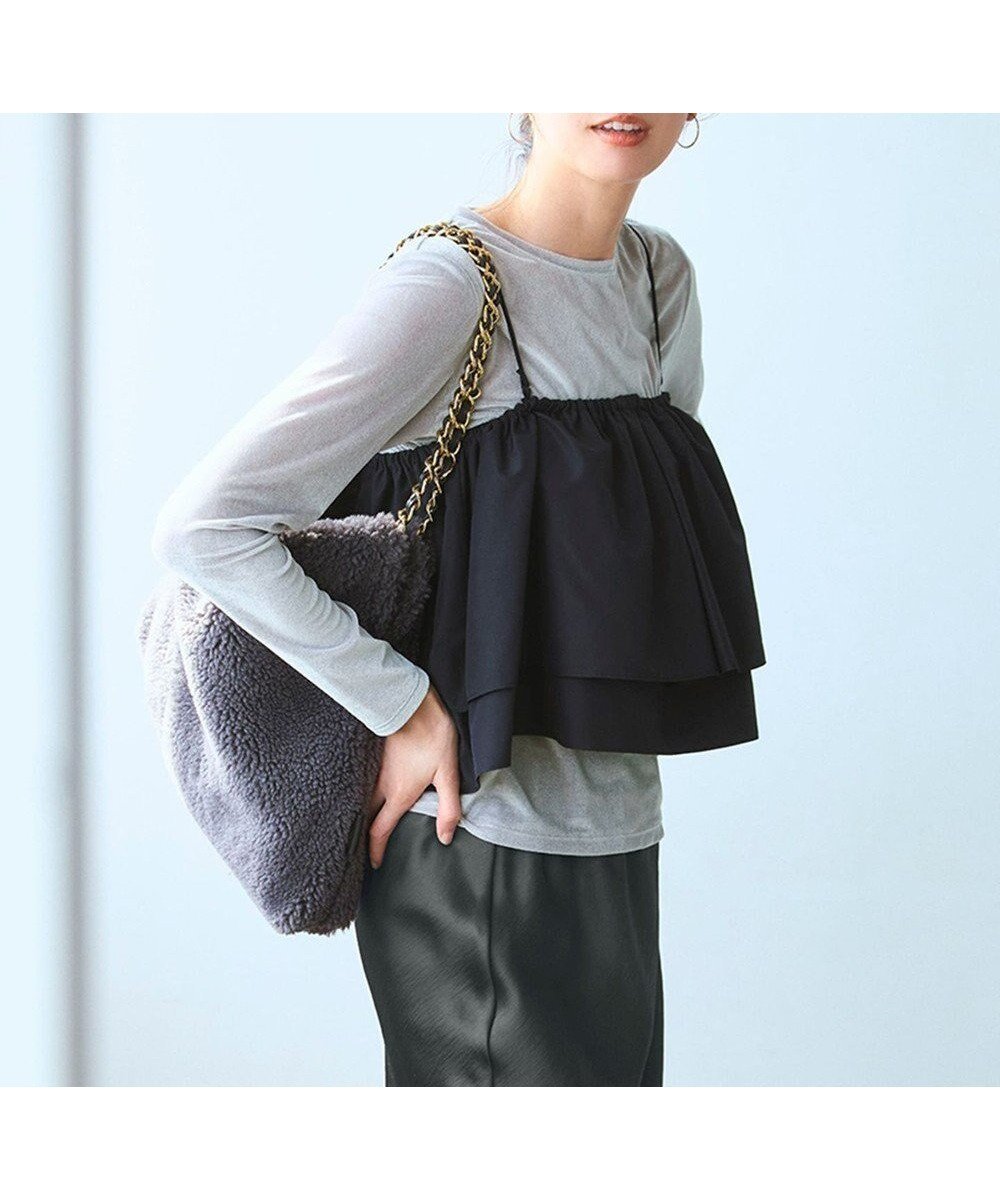 【23区/NIJYUSANKU】の【洗える】マルチタフタ ビスチェ 人気、トレンドファッション・服の通販 founy(ファニー) ファッション Fashion レディースファッション Fashion for Women トップス・カットソー Cut & Sew Tops シャツ・ブラウス・オフィスカジュアル Elegant Blouses & Button-Ups ロングTシャツ・Tシャツ Longline T-Shirts & Tees カットソー・ベーシックTシャツ Cut-and-Sewn Tops / Stretch Tees & Basics ビスチェ Bustiers & Corset Tops / Layered Bustier Style 2025年 2025 2025-2026秋冬・A/W Autumn/Winter 2025–26 AW25–26 冬 Winter / This Winter カットソー Cut and Sewn Top キャミソール Camisole, Spaghetti Strap Top シンプル Simple, Minimal タフタ Taffeta, Structured Fabric ティアード Tiered, Tiered Style ビスチェ Bustier, Corset Top フレア Flare, Flared エレガント 上品 Elegant 洗える Machine Washable A/W・秋冬 Autumn/Winter other-1|ID: prp329100004627849 ipo3291000000033824567