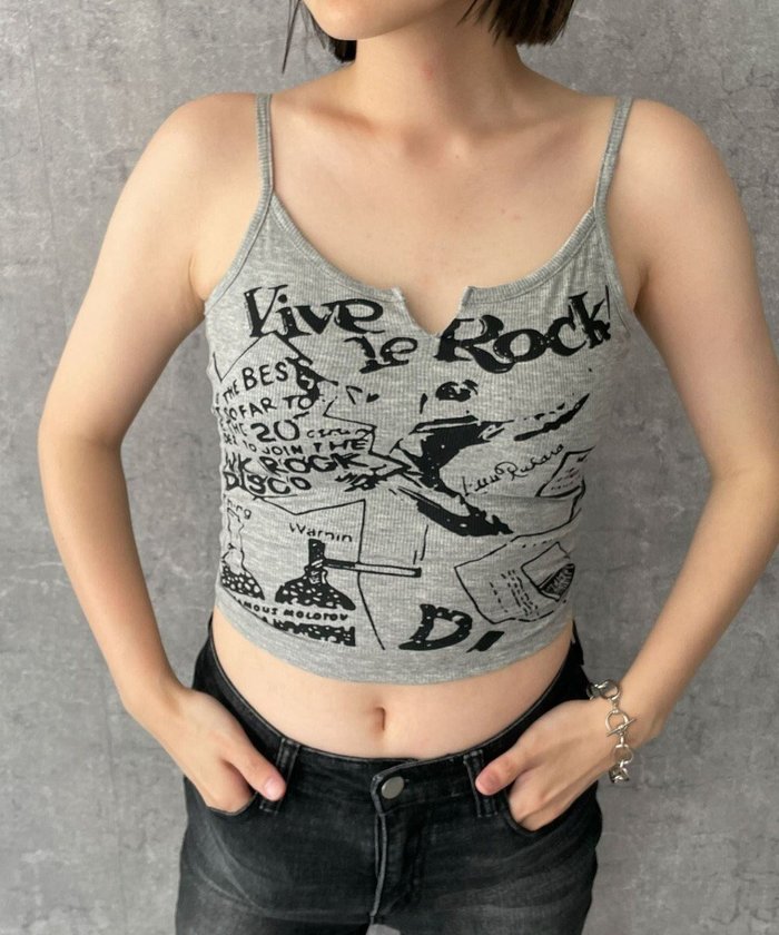 【ウィゴー/WEGO】の【カップ付きインナー】グラフィックリブキャミソール インテリア・キッズ・メンズ・レディースファッション・服の通販 founy(ファニー) https://founy.com/ ファッション Fashion レディースファッション Fashion for Women トップス・カットソー Cut & Sew Tops キャミソール&ノースリーブ Camisoles & Sleeveless Tops 新作・新入荷 New Arrivals / New In おすすめ Recommended / Our Picks インナー Innerwear キャミソール Camisole, Spaghetti Strap Top グラフィック Graphic, Graphic Design シンプル Simple, Minimal スマホ Smartphone, Mobile Device 夏 Summer 春 Spring S/S・春夏 SS, Spring/Summer, Warm Season |ID: prp329100004627850 ipo3291000000033264343
